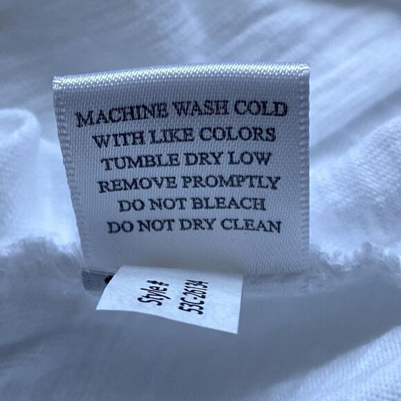 Bobi White Square Hem Tee. Size Large. New with Tag (NWT)! - Picture 11 of 11